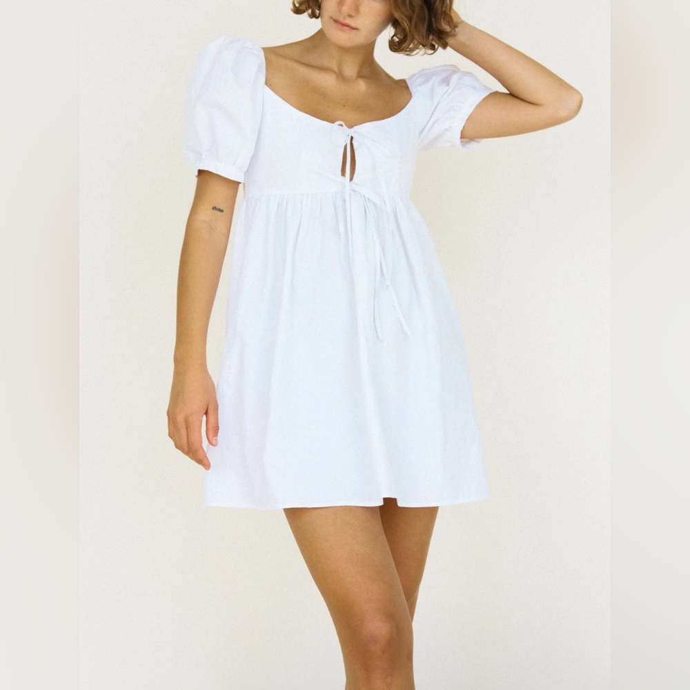 Ciao Lucia Ischia Dress White Washed Cotton size M